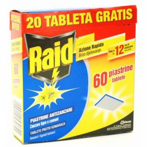 Raid tablete protiv komaraca, 60 tableta