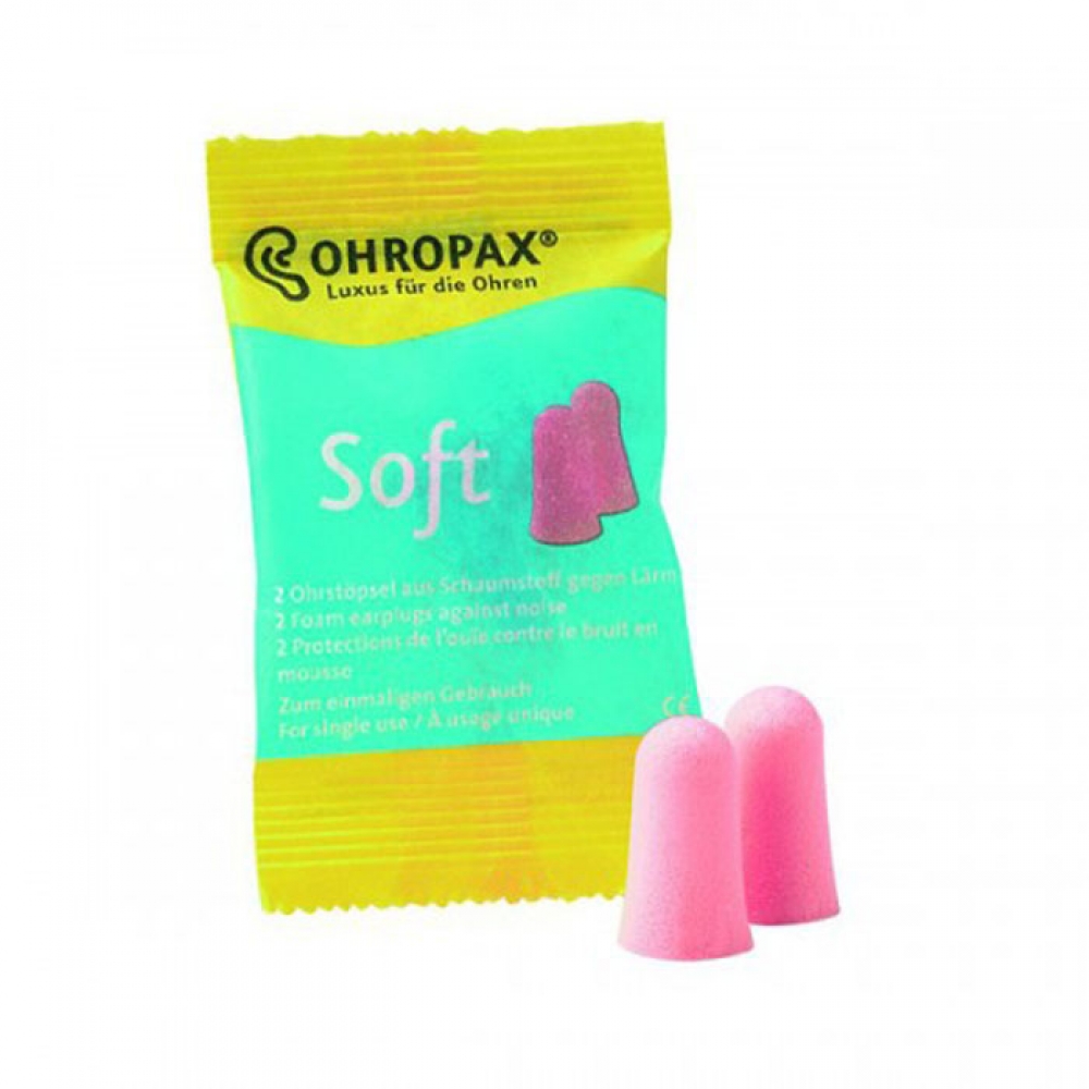 Ohropax - Čepovi za uši od memorijske pene soft, 2 komada