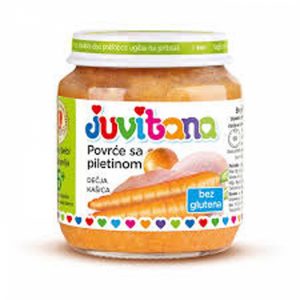 Juvitana kašica povrće i piletina, 128g
