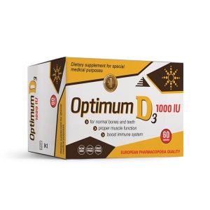 Optimum D3, 1000IU, 60 kapsula