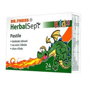 DR.Theiss HerbalSept kids pastile, 24 komada