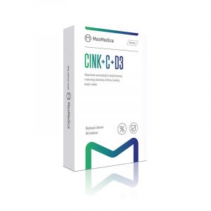 MAXMEDICA cink + C + D3, 50 tableta