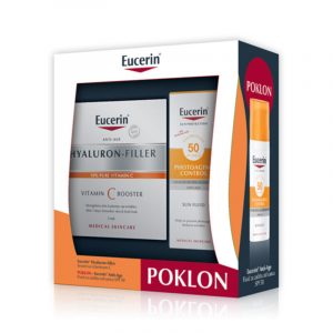 Eucerin Box Hyaluron-Filler serum vitamin C ampule i Eucerin Sun Anti-Age losion