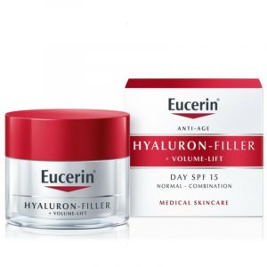 Eucerin Hyaluron-Filler + Volume-Lift dnevna krema za normalnu i mešovitu kožu SPF15, 50 ml