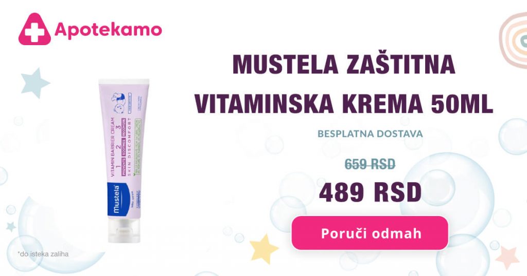 Mustela zaštitna vitaminska krema, 50ml