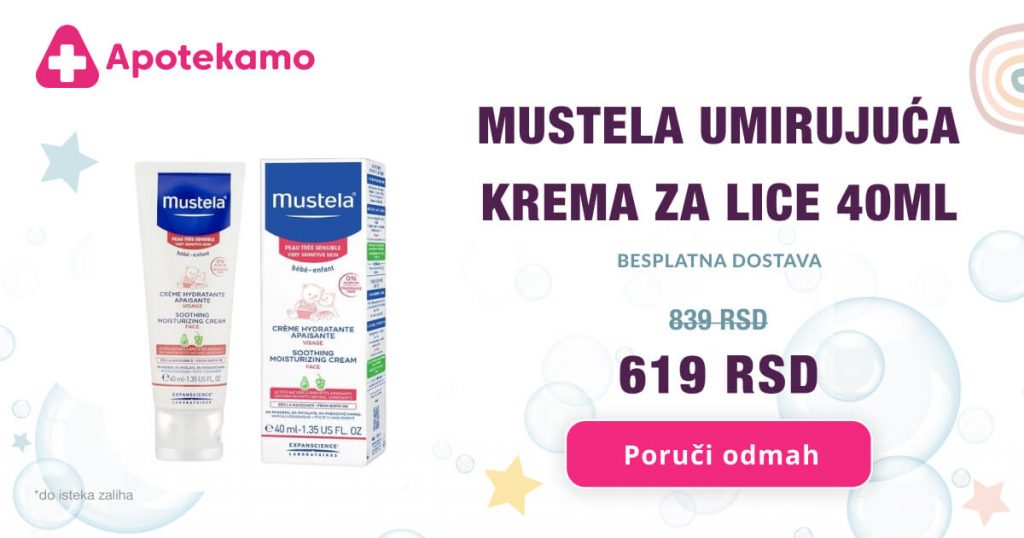 Mustela umirujuća krema za lice, 40ml