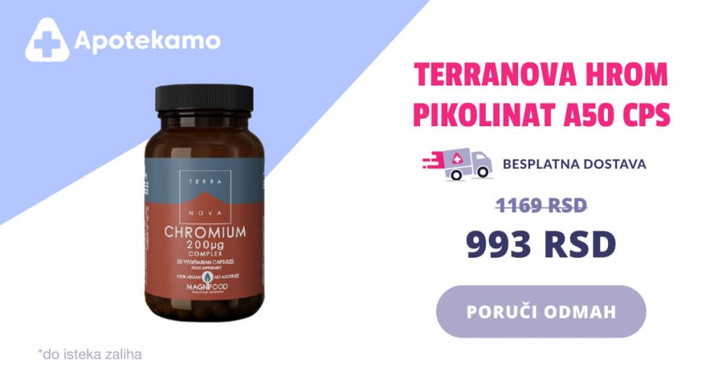 Terranova hrom pikolinat, 200 mg, kapsule