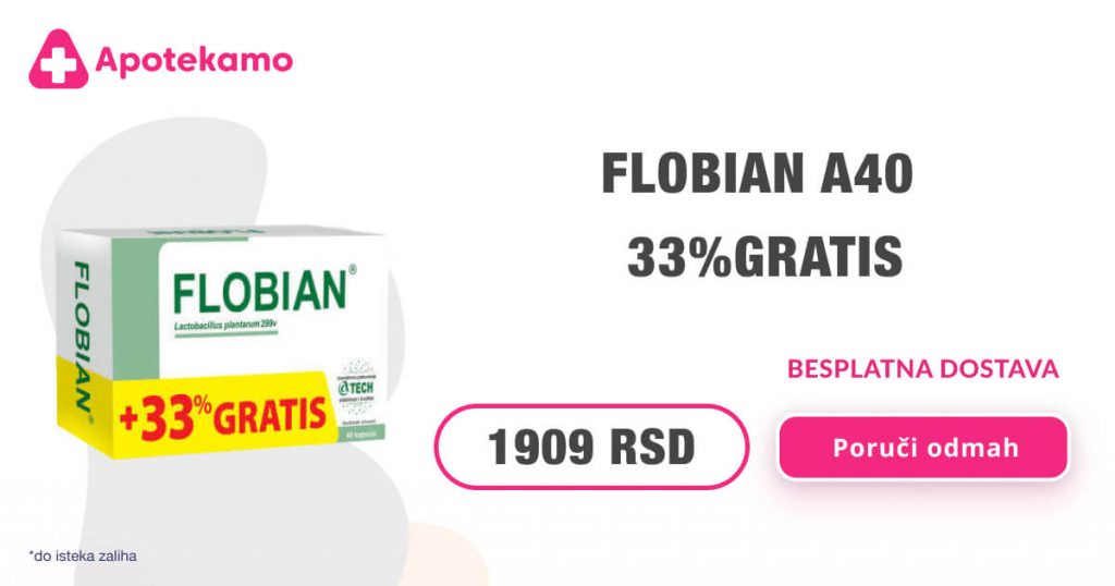 Flobian, 40 kapsula, + 33% gratis