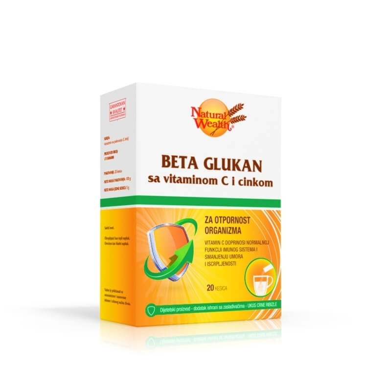 Beta glukan sa vitaminom c i cinkom natural wealth