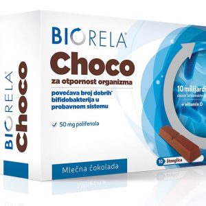 Biorela Choco Mlecna 10 štanglica