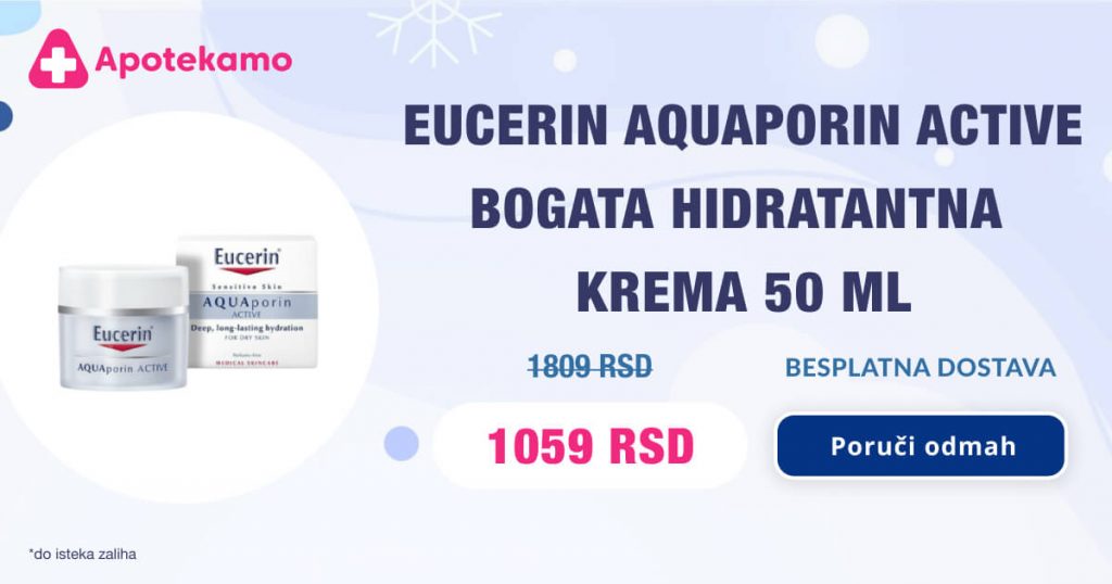 Eucerin Aquaporin active bogata hidratantna krema, 50ml