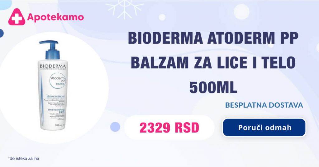 Bioderma Atoderm PP balzam za lice i tela, 500ml