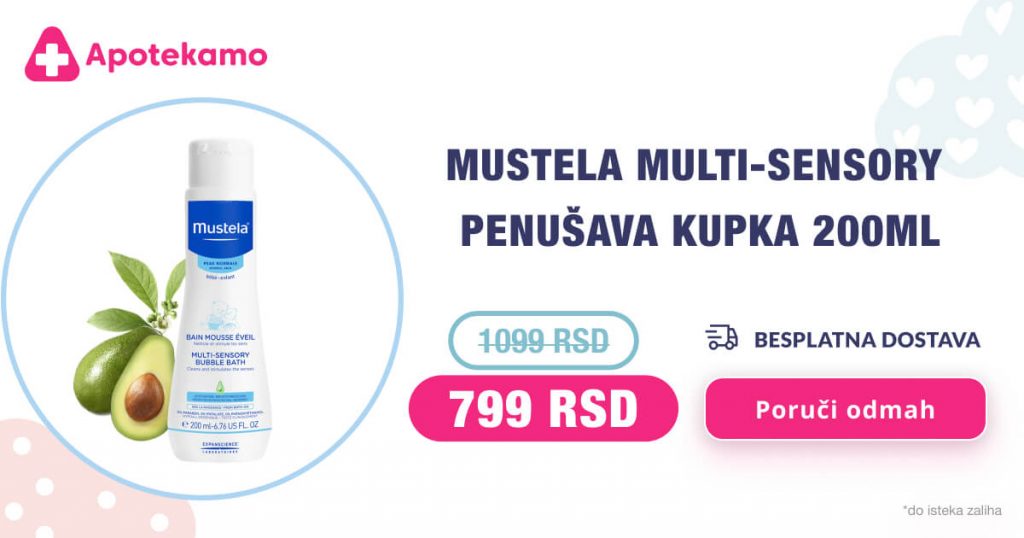 Mustela Multi-sensory penušava kupka, 200 ml