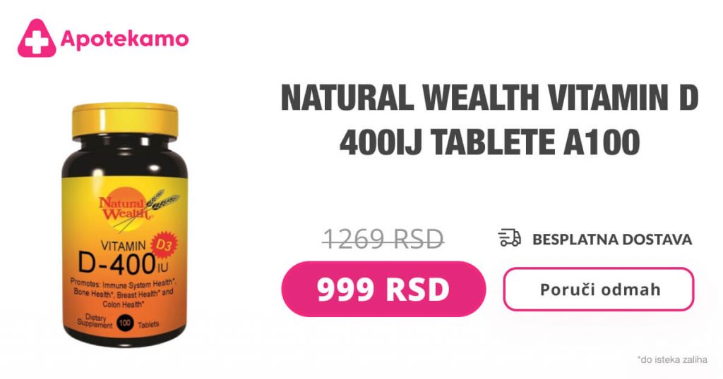 Natural Wealth D400, 100 tableta