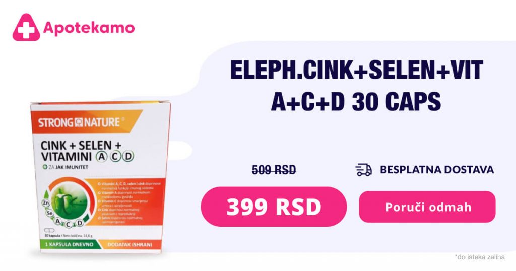 Elephant cink + selen + vitamini A, C i D, 30 kapsula