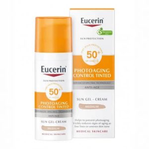 Eucerin Sun anti-age tonirana krema za zaštitu od sunca SPF 50+ tamna, 50 ml