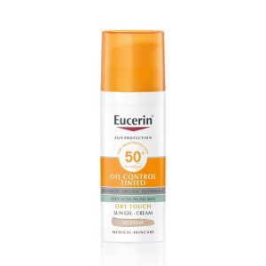 Eucerin Sun Oil Control tonirani gel-krem SPF50+ tamni, 50ml