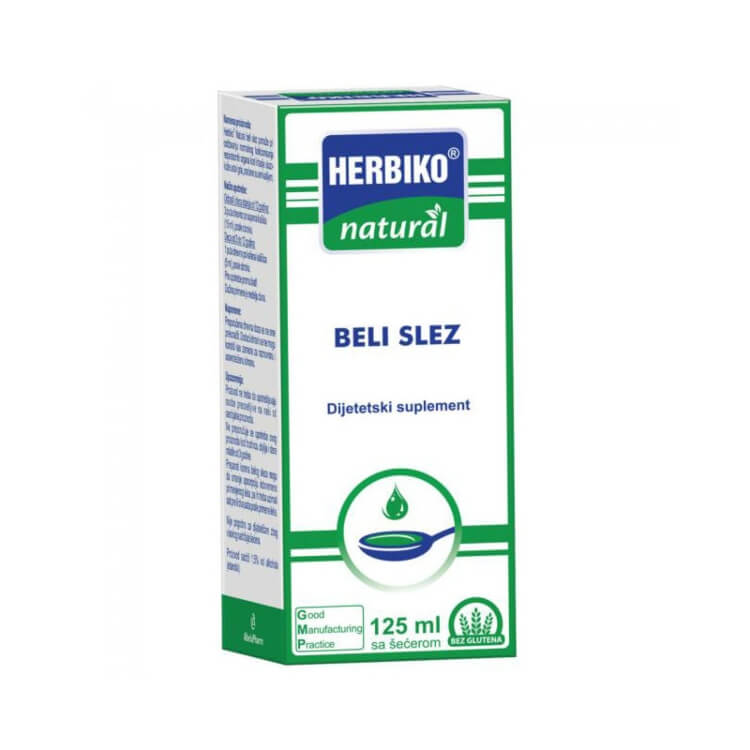 HERBIKO natural sirup BELI SLEZ, 125ml