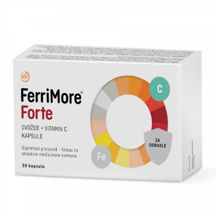 Ferrimore Forte dodatak ishrani, 30 kapsula