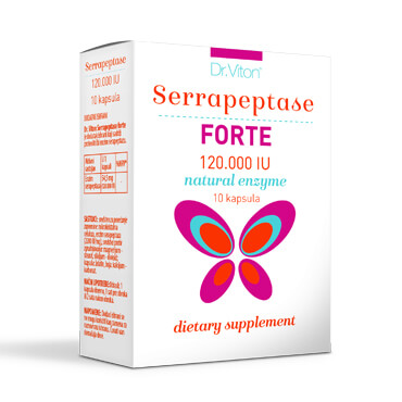 Dr. Viton Serrapeptase Forte, 10 kapsula