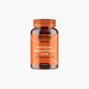 BiVits Activa Kalcijum + magnezijum + cink 60 tableta