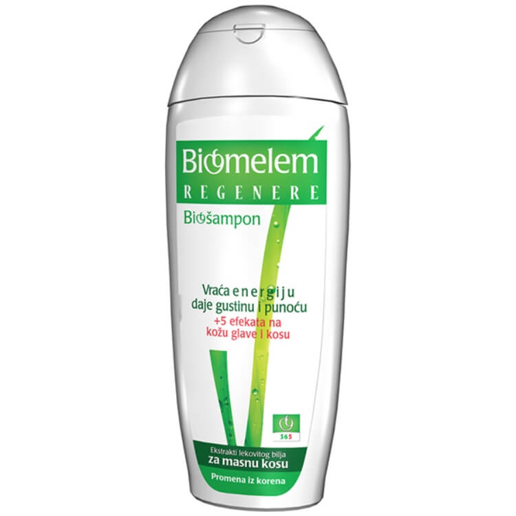 Biomelem šampon sa biljnim ekstraktima za masnu kosu, 222ml