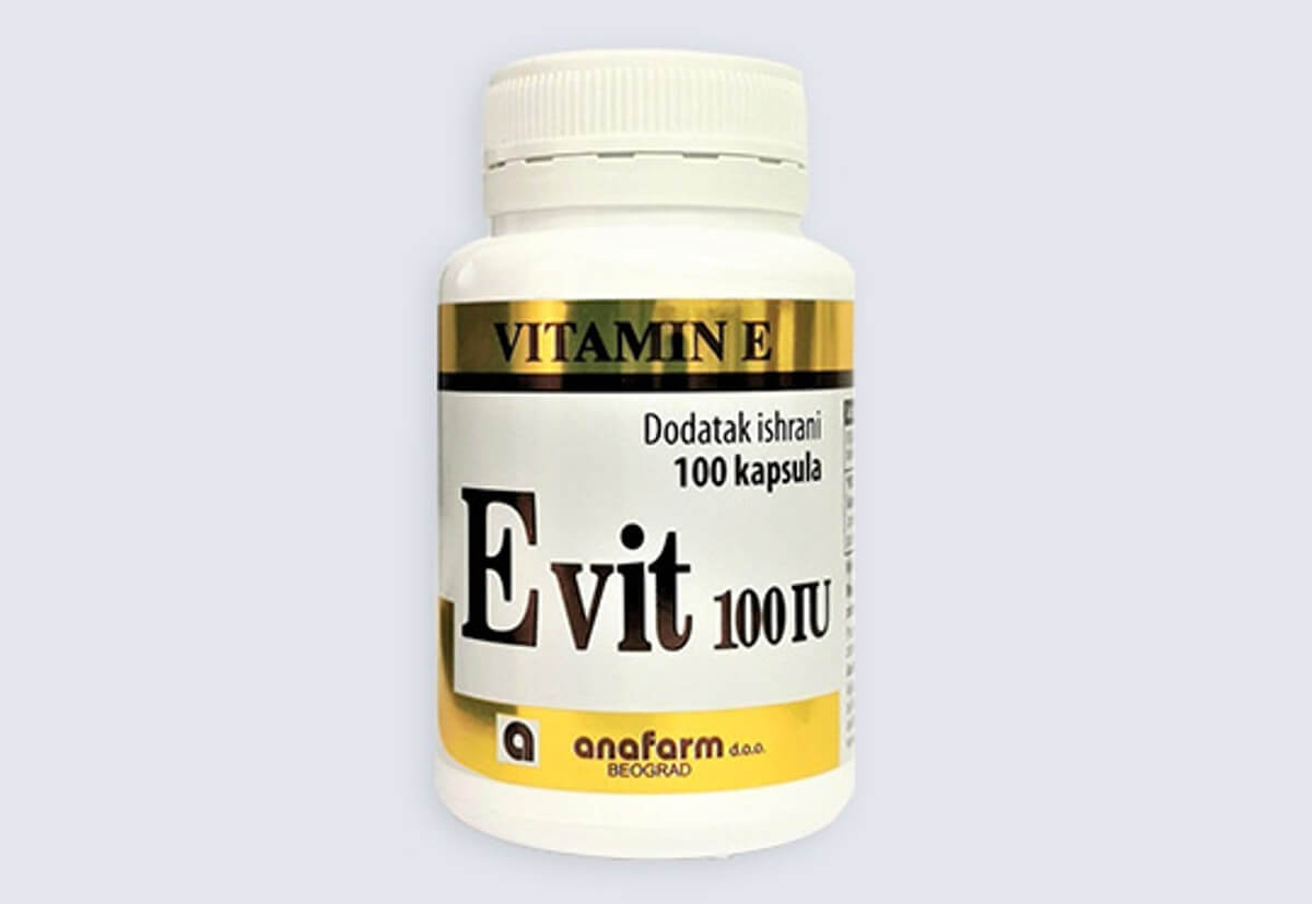 Vitamin E 100IU, 100 kapsula