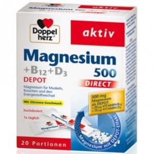 DH Aktiv Magnezijum 500+B12+D3 DEPOT direct kesice a20